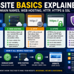 Website basics domain, hosting, security